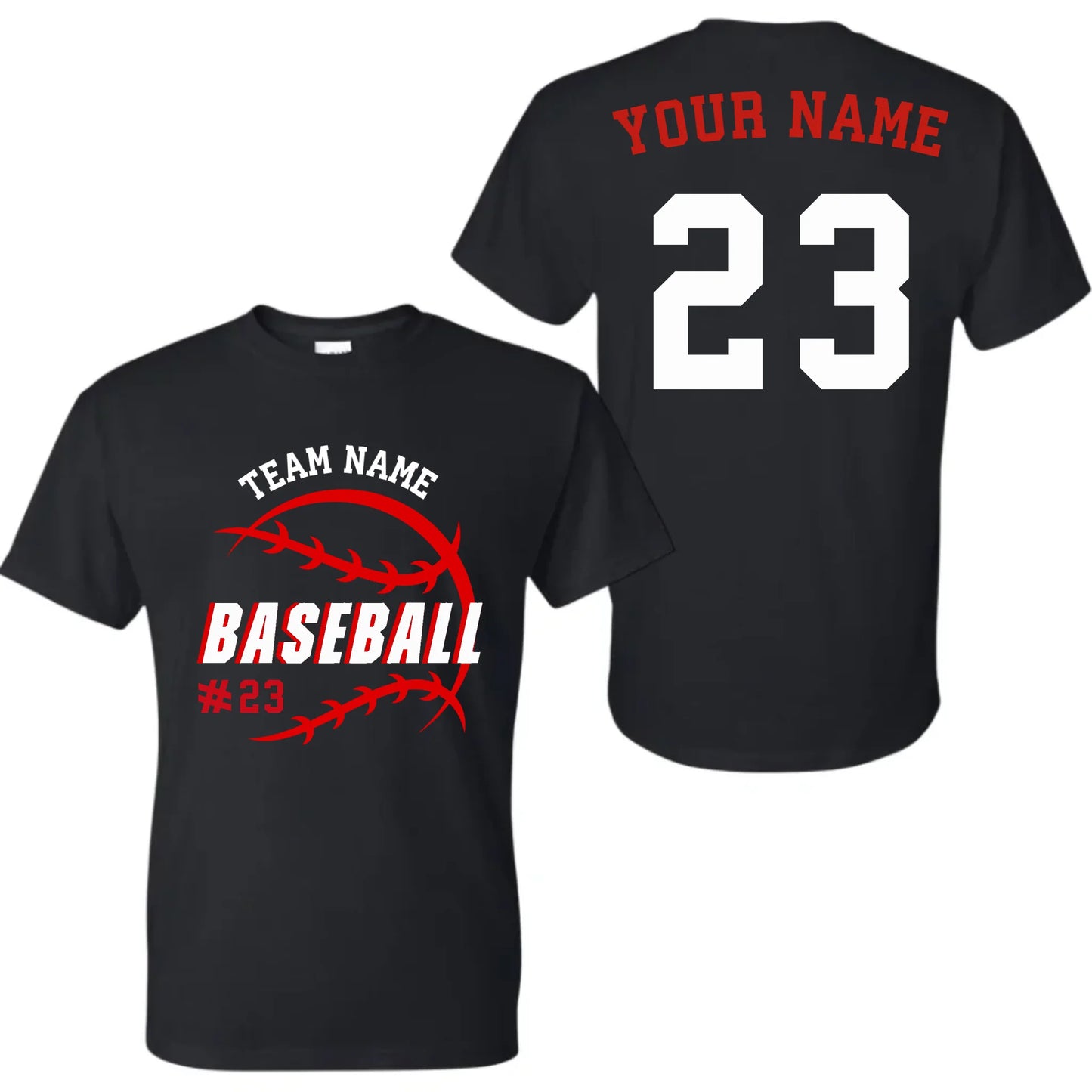 black t-shirt mk