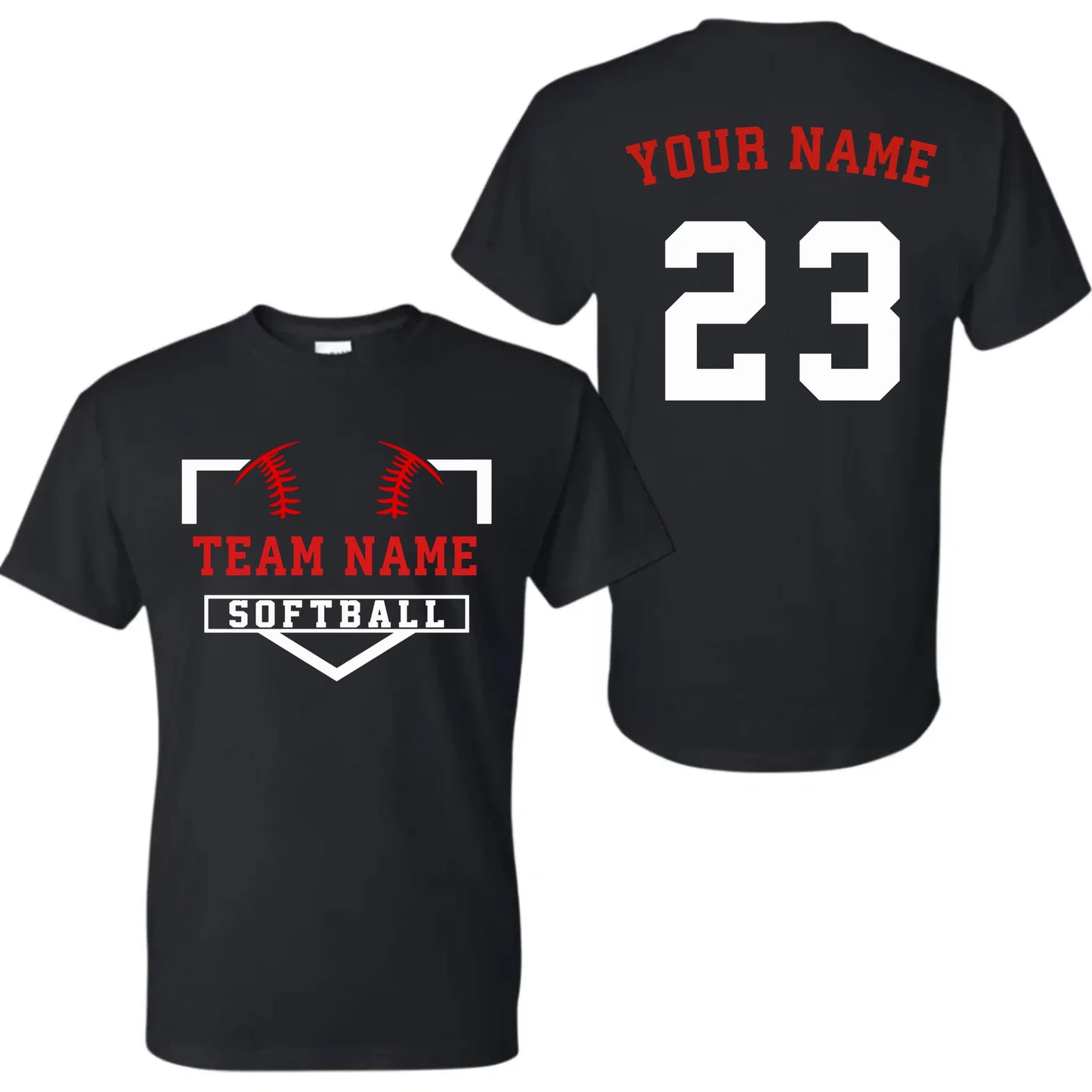 black t-shirt mk