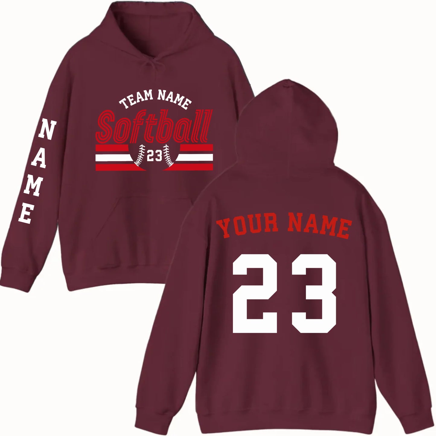 New Hoodie-Maroon