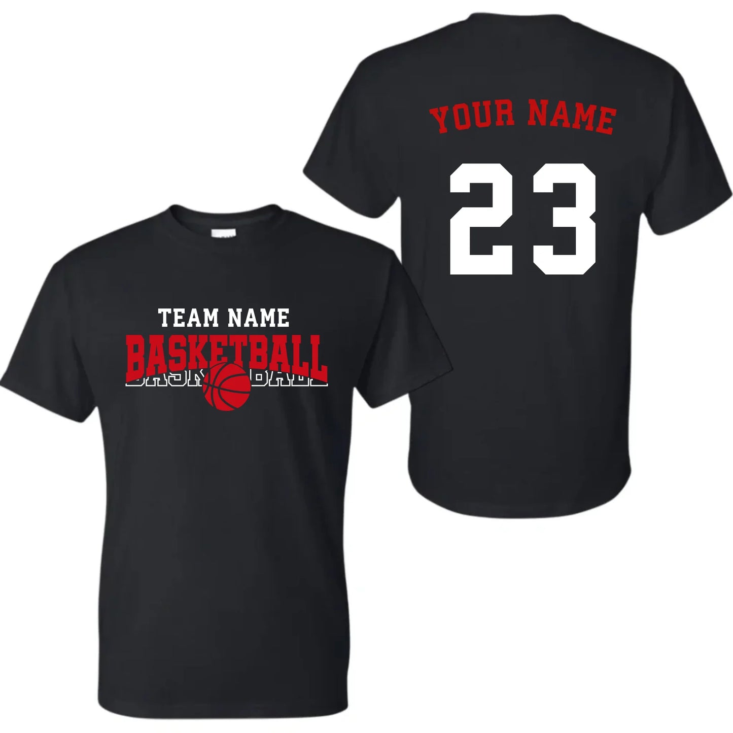 black t-shirt mk