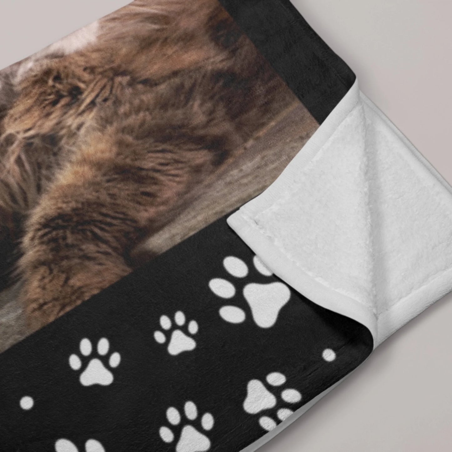 Personalized Cat Memorial Photo Favorite Hello Hardest Goodbye Fleece Blanket-77