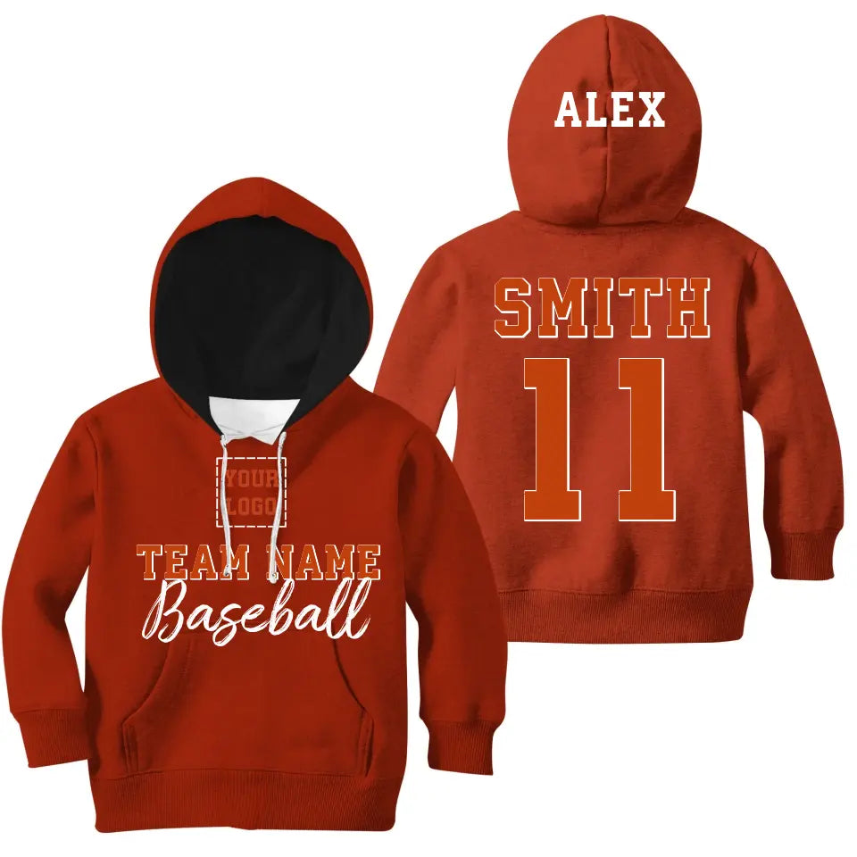 Orange Kids Hoodie