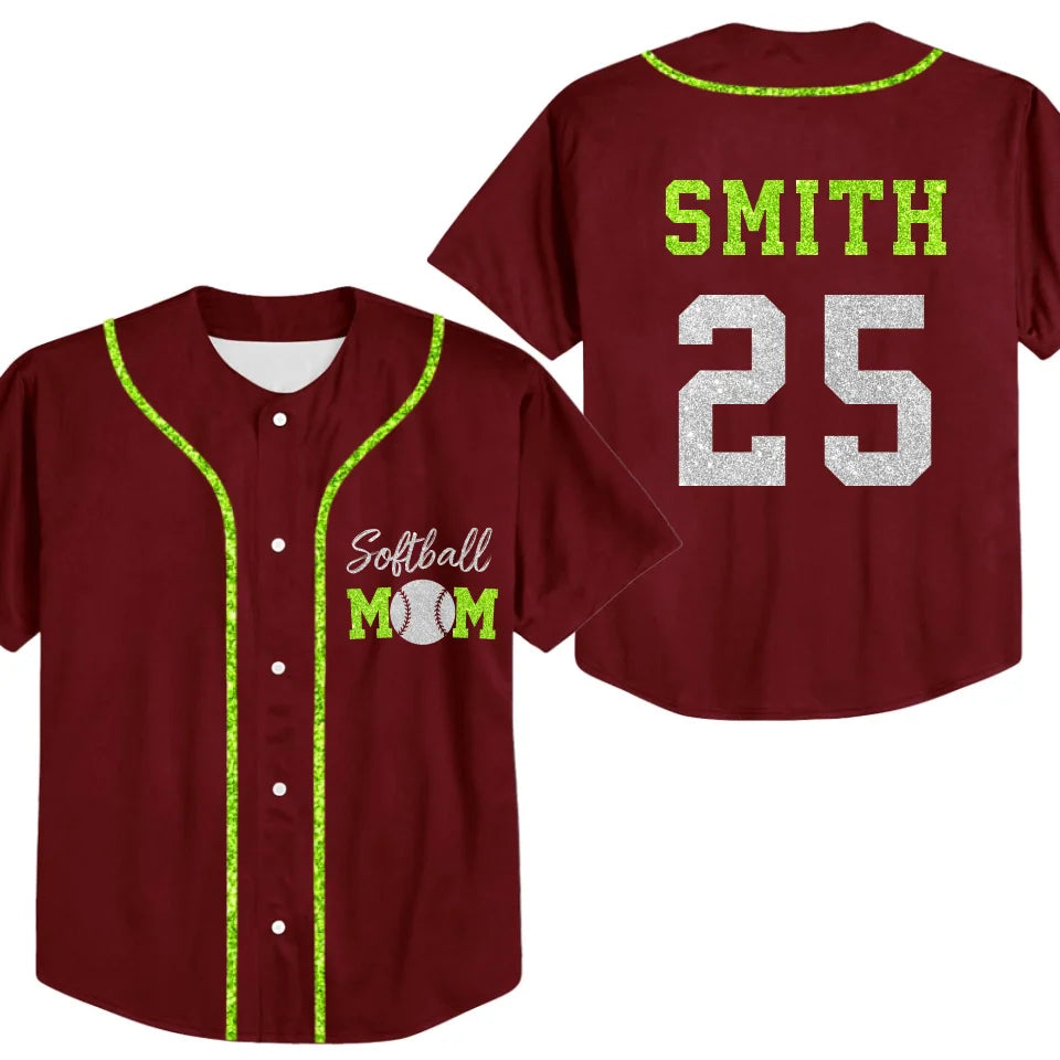 Baseball Jersey mk red