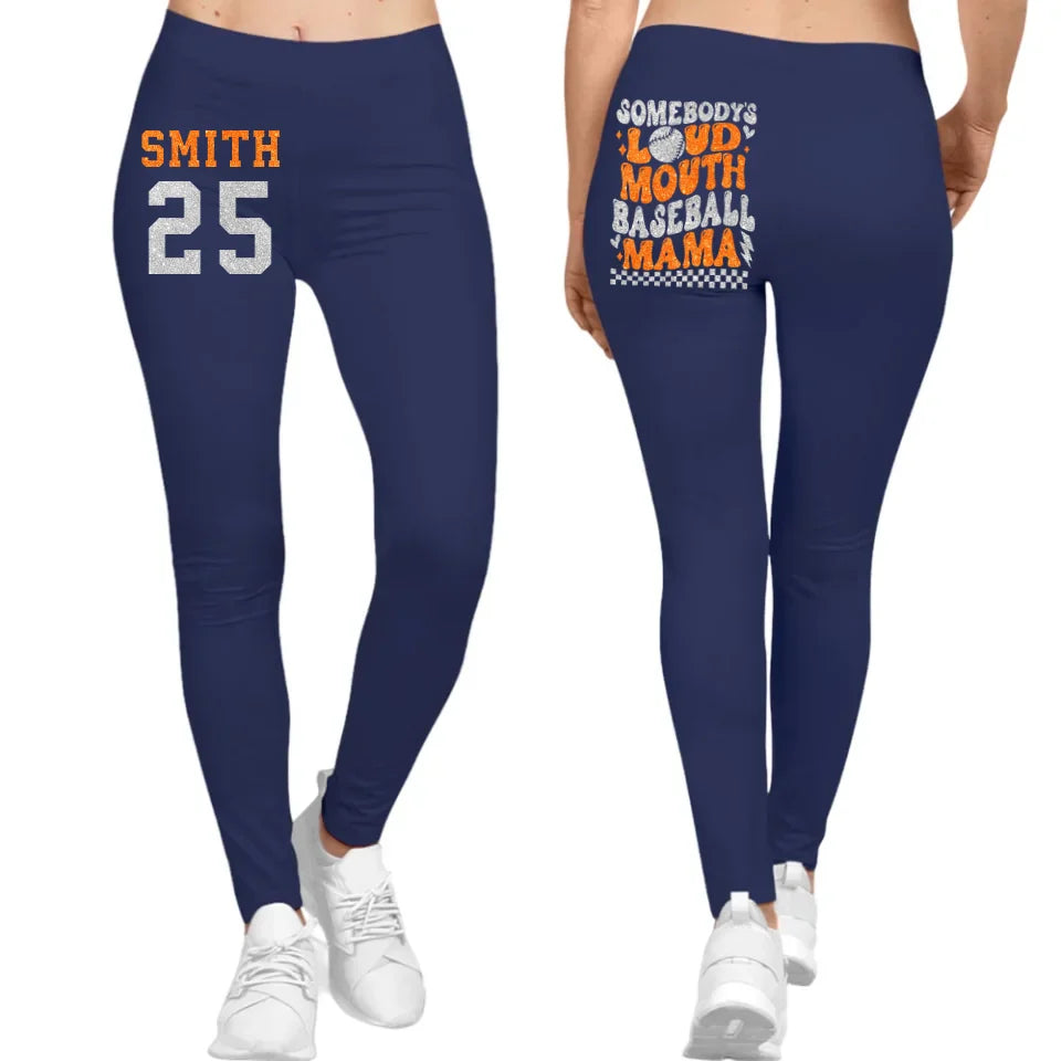 leggings mockup navy