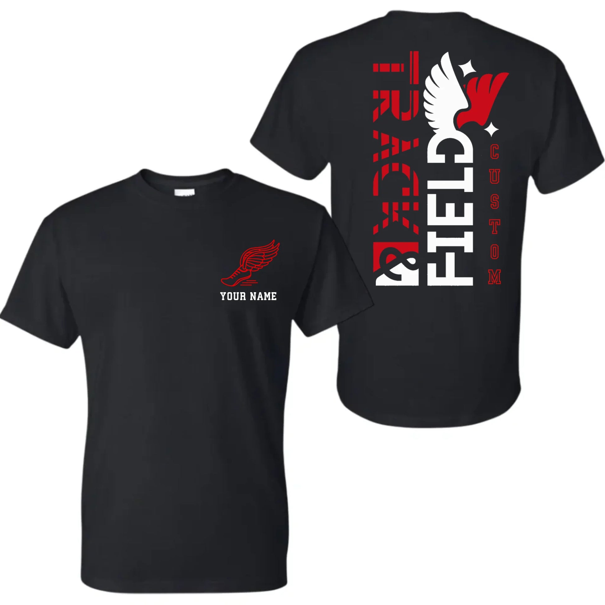 black t-shirt mk
