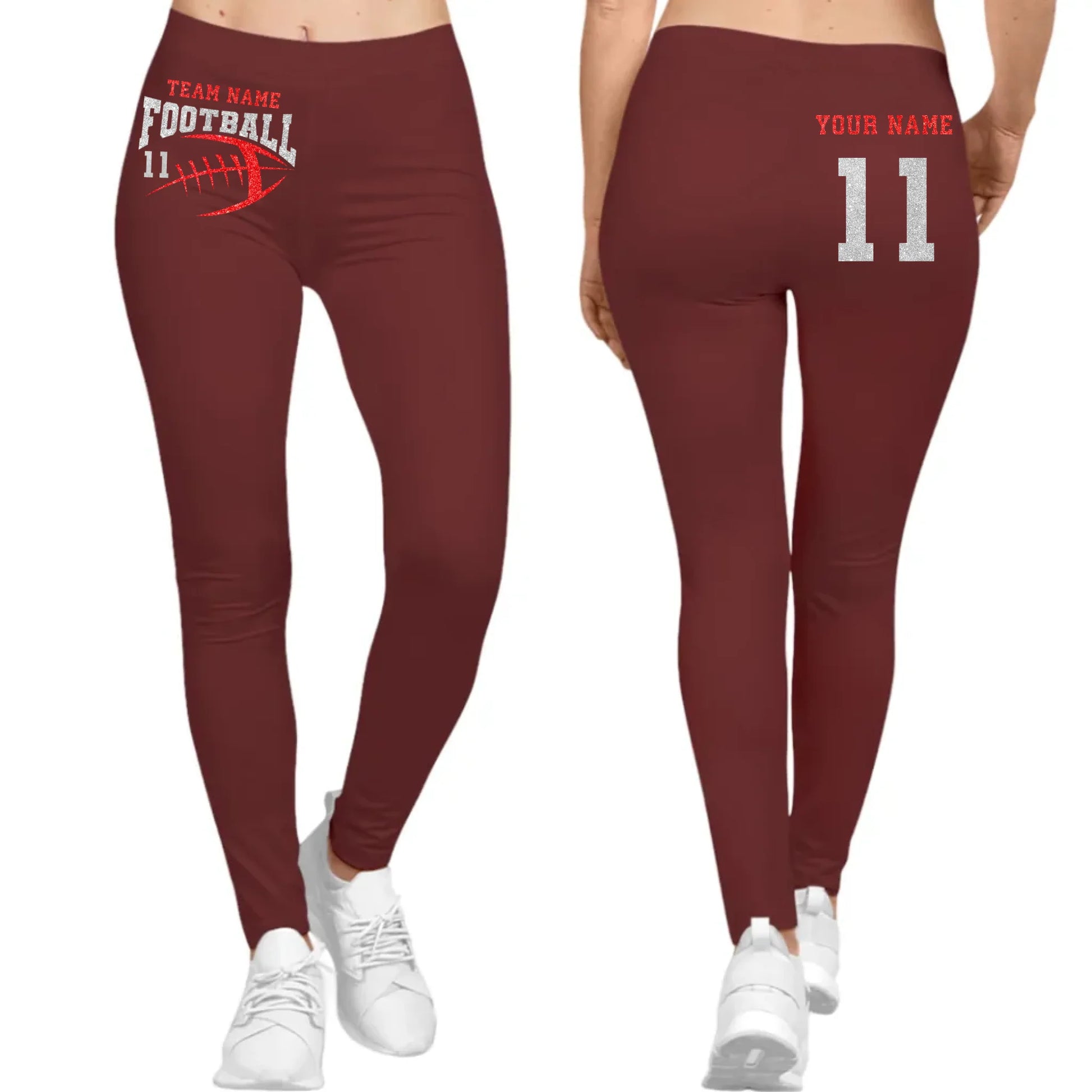 mockup Red Leggings