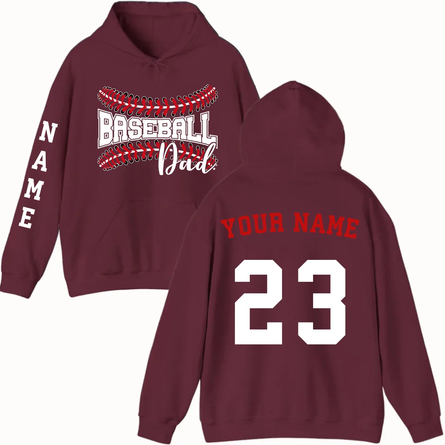 New Hoodie-Maroon