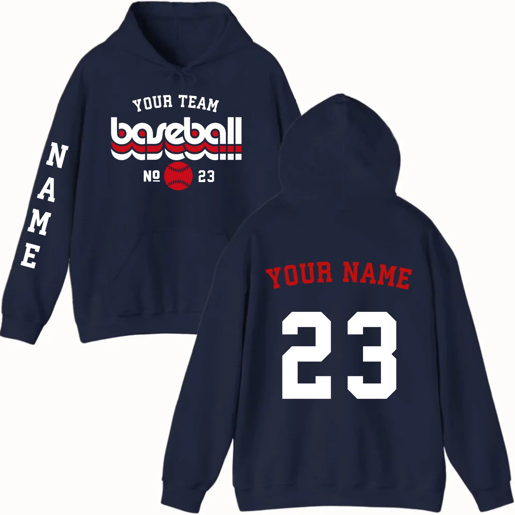 New Hoodie-navy