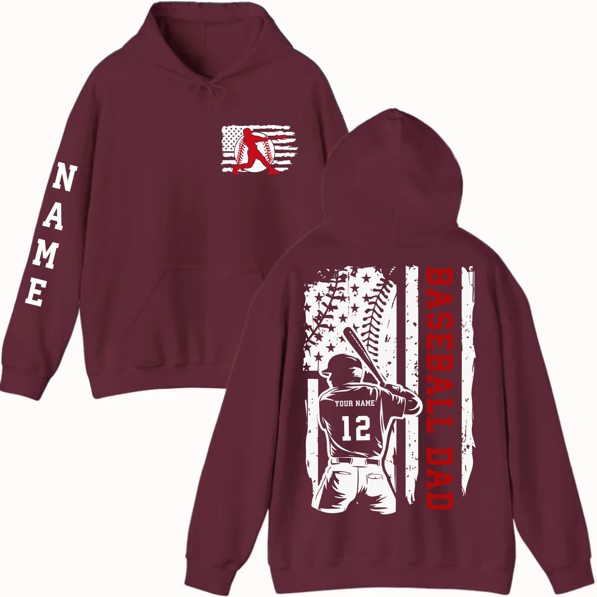 New Hoodie-Maroon