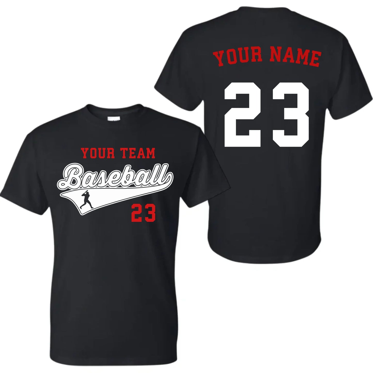black t-shirt mk