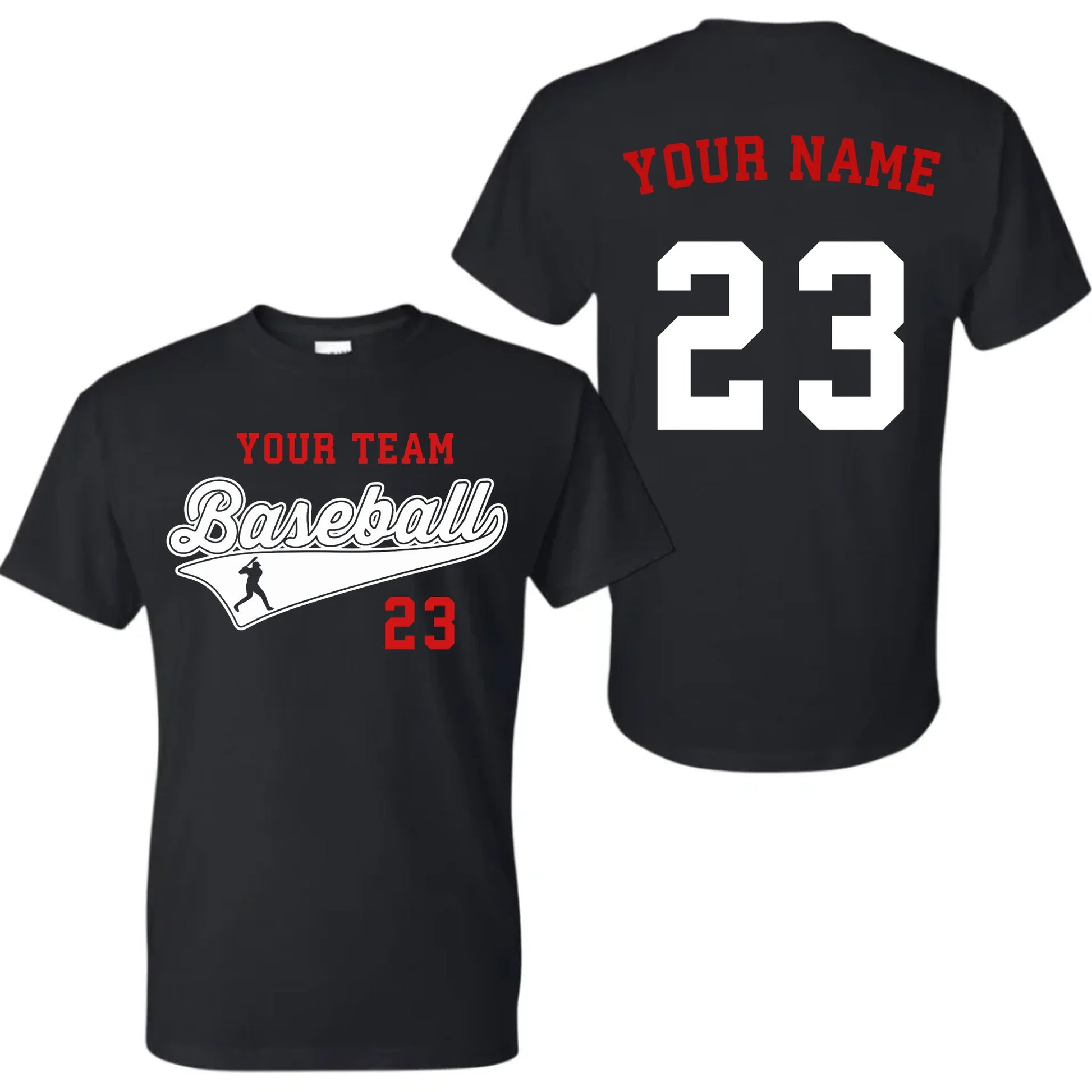 black t-shirt mk