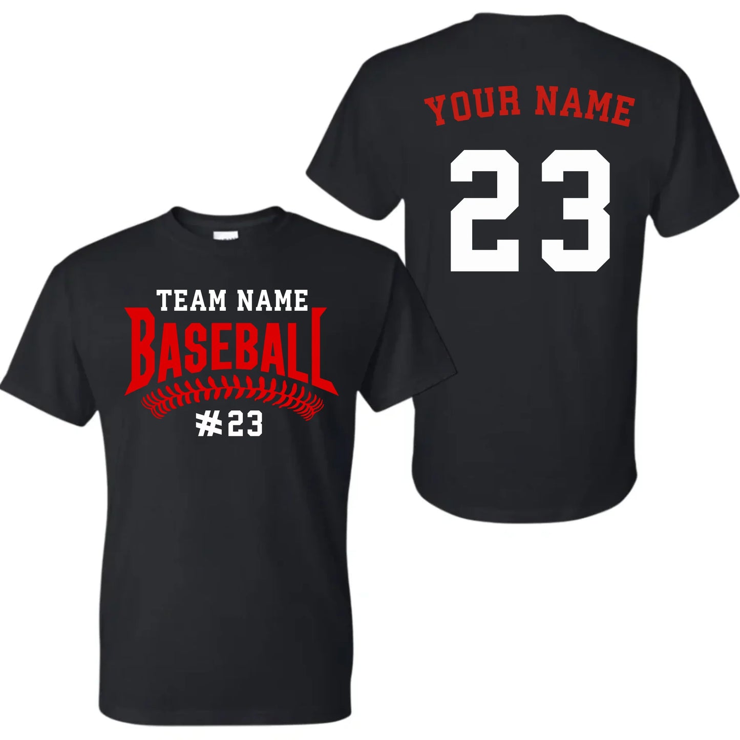 black t-shirt mk