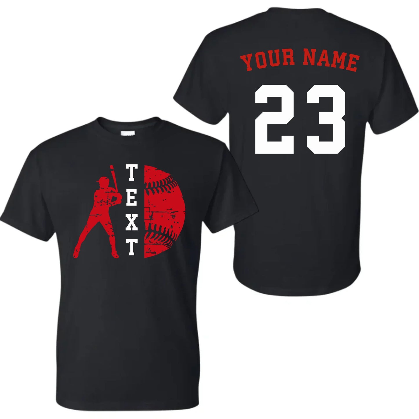 black t-shirt mk
