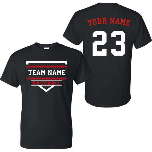 black t-shirt mk