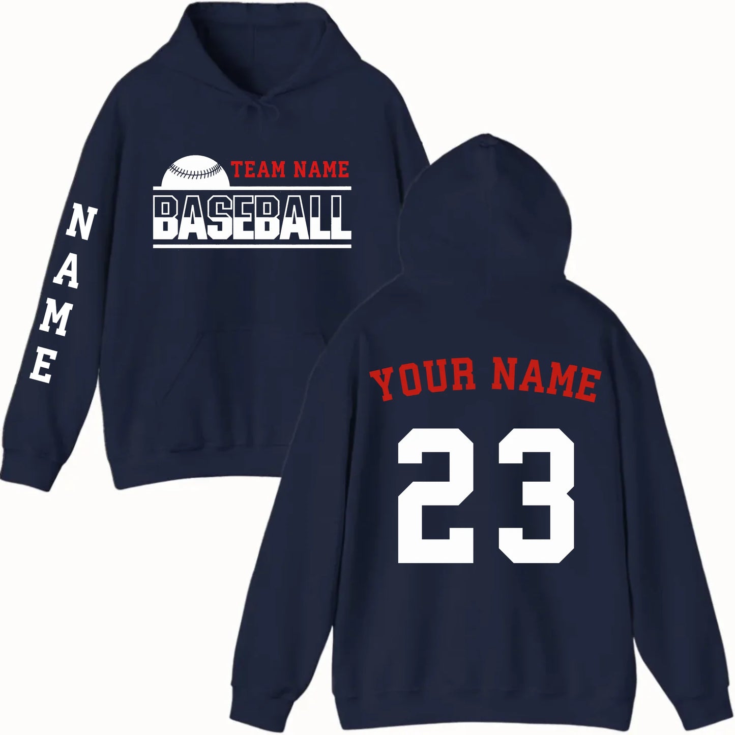 New Hoodie-navy
