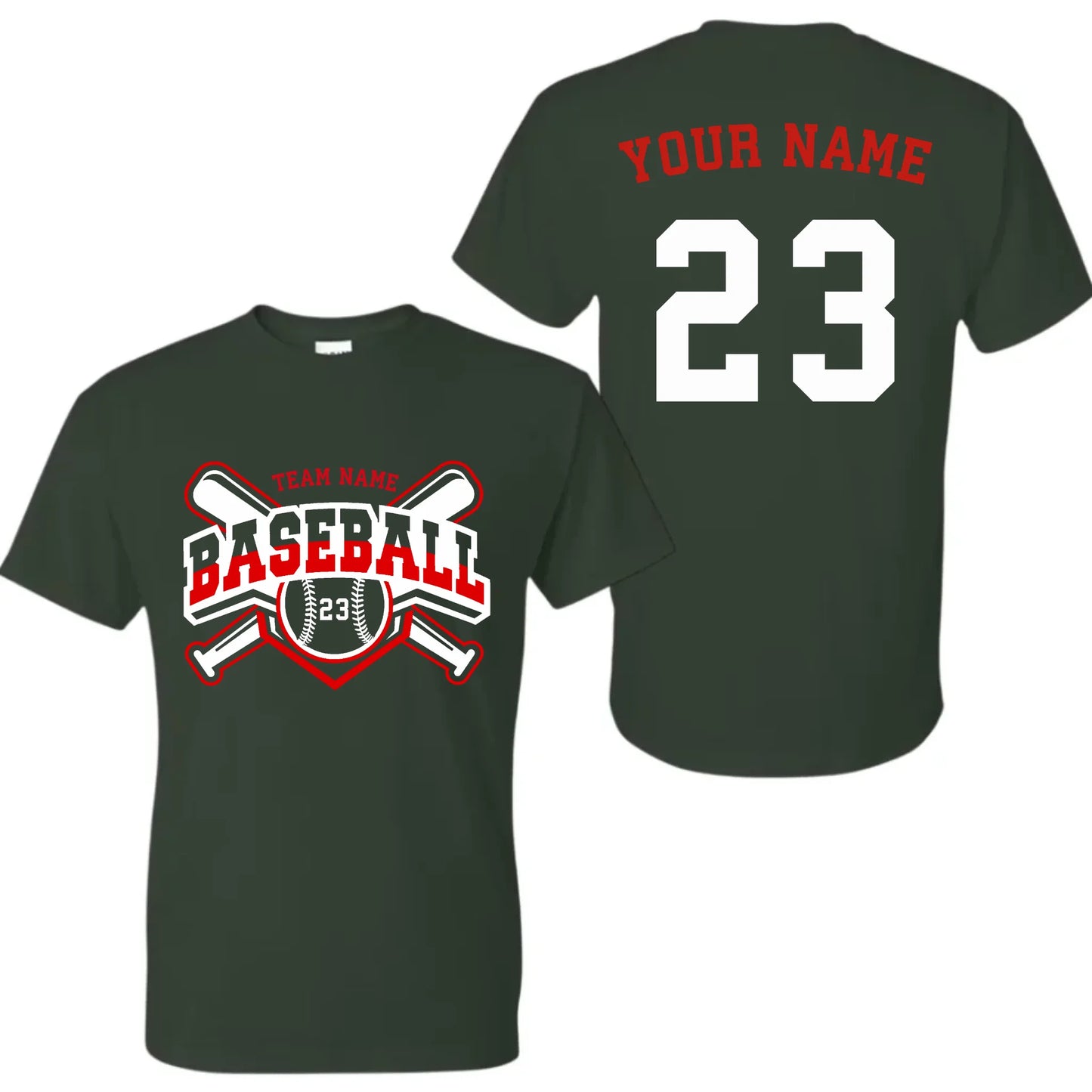 forest green t-shirt mk