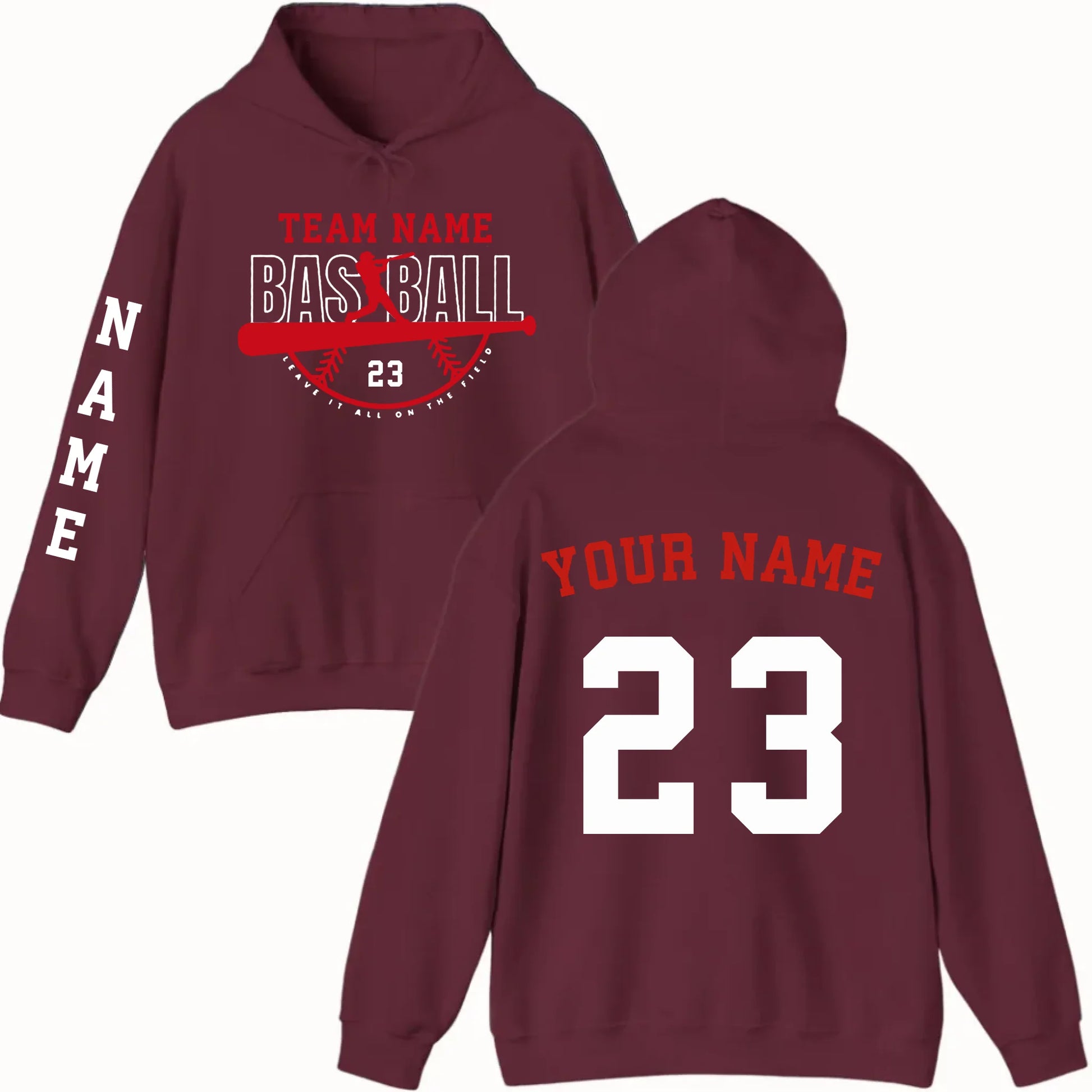 New Hoodie-Maroon