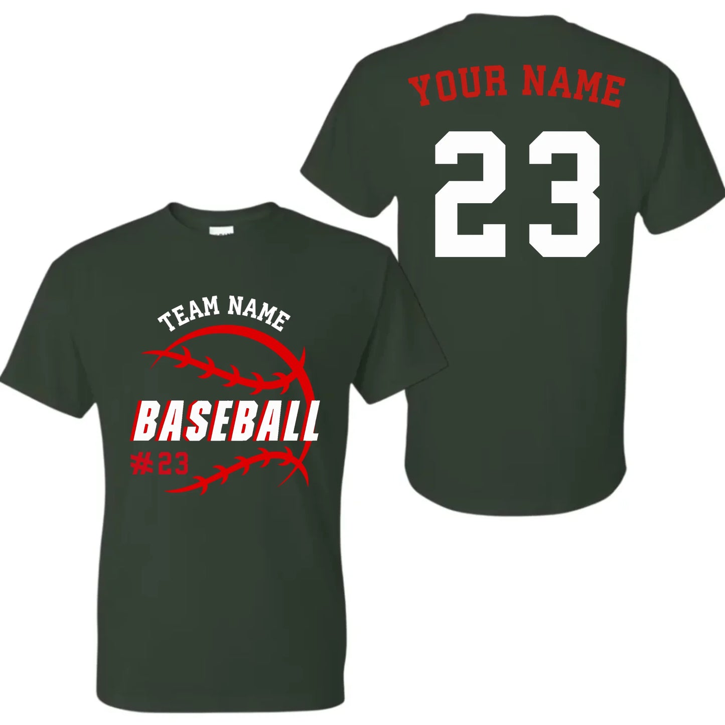 forest green t-shirt mk