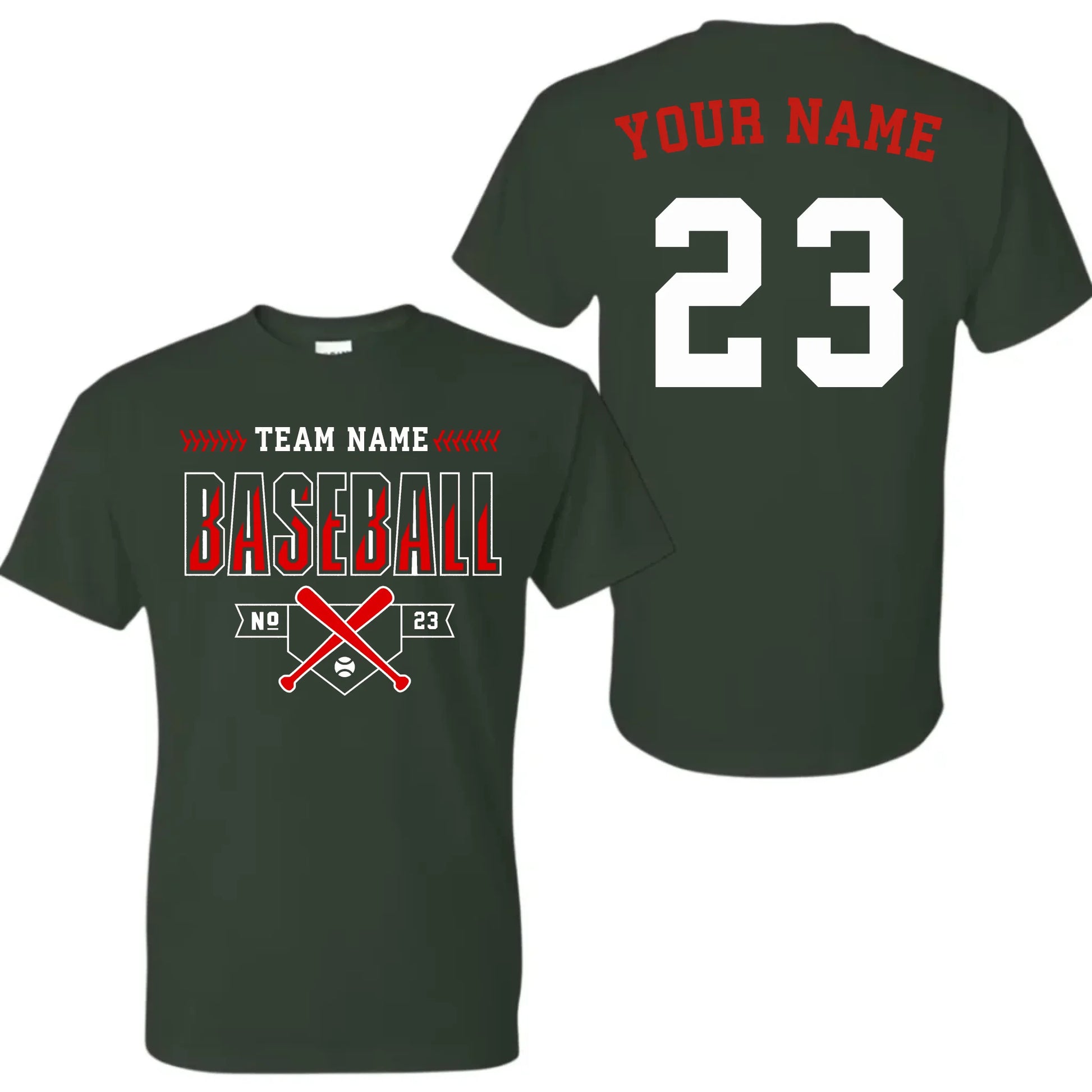forest green t-shirt mk