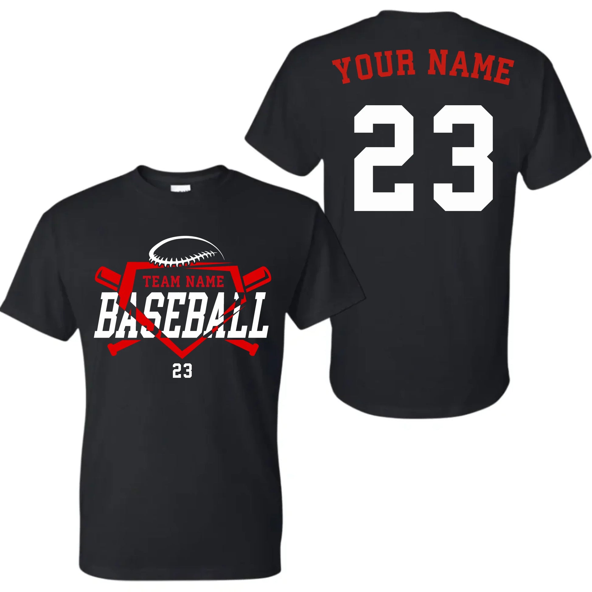 black t-shirt mk
