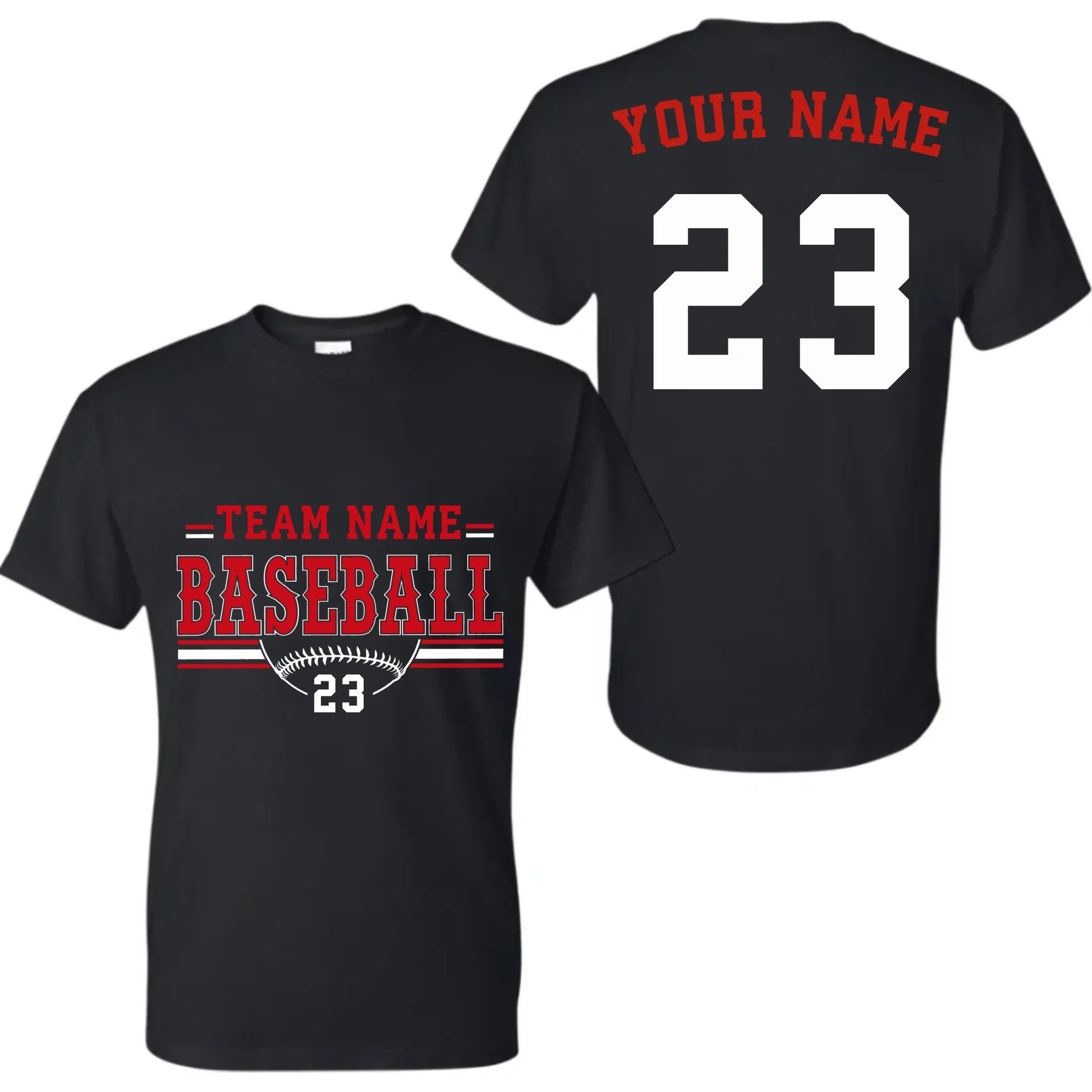 black t-shirt mk