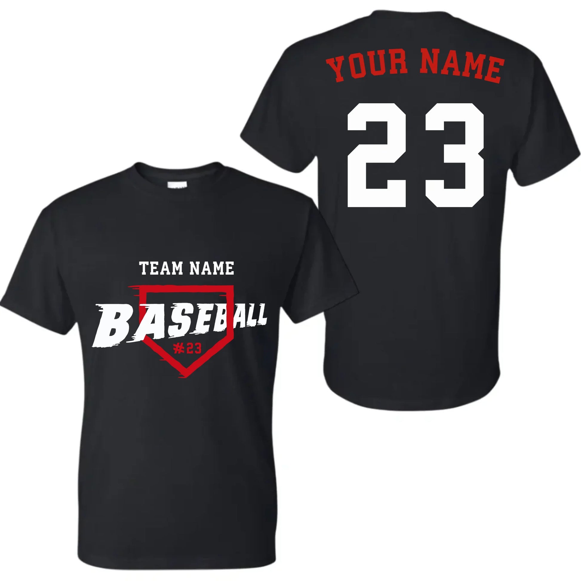 black t-shirt mk