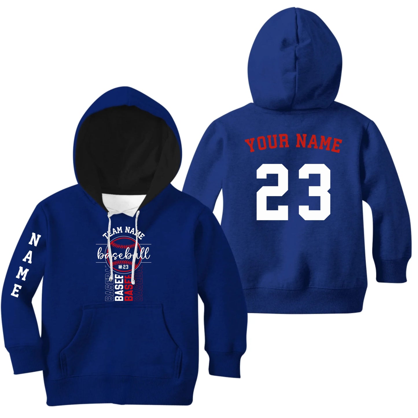 Kids Hoodie-Navy