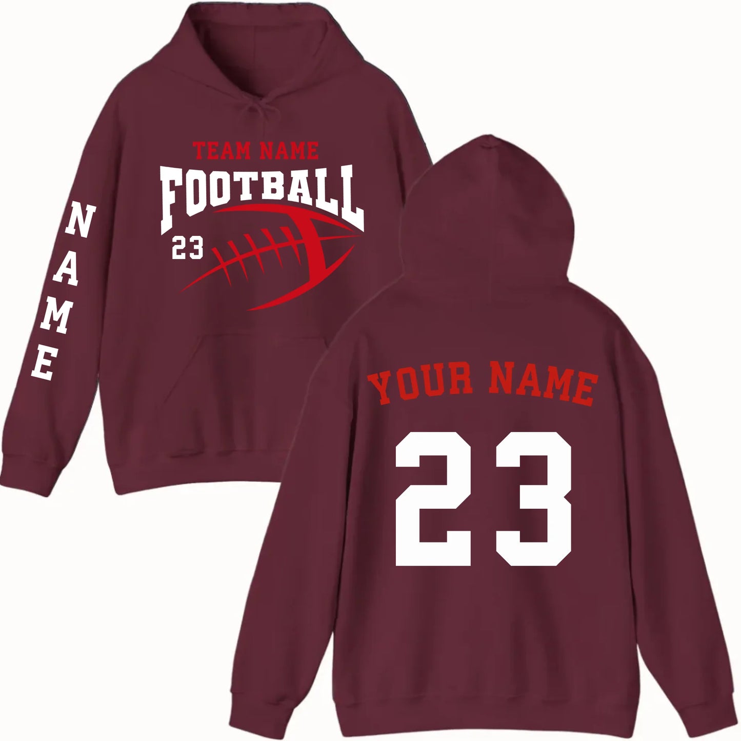 New Hoodie-Maroon