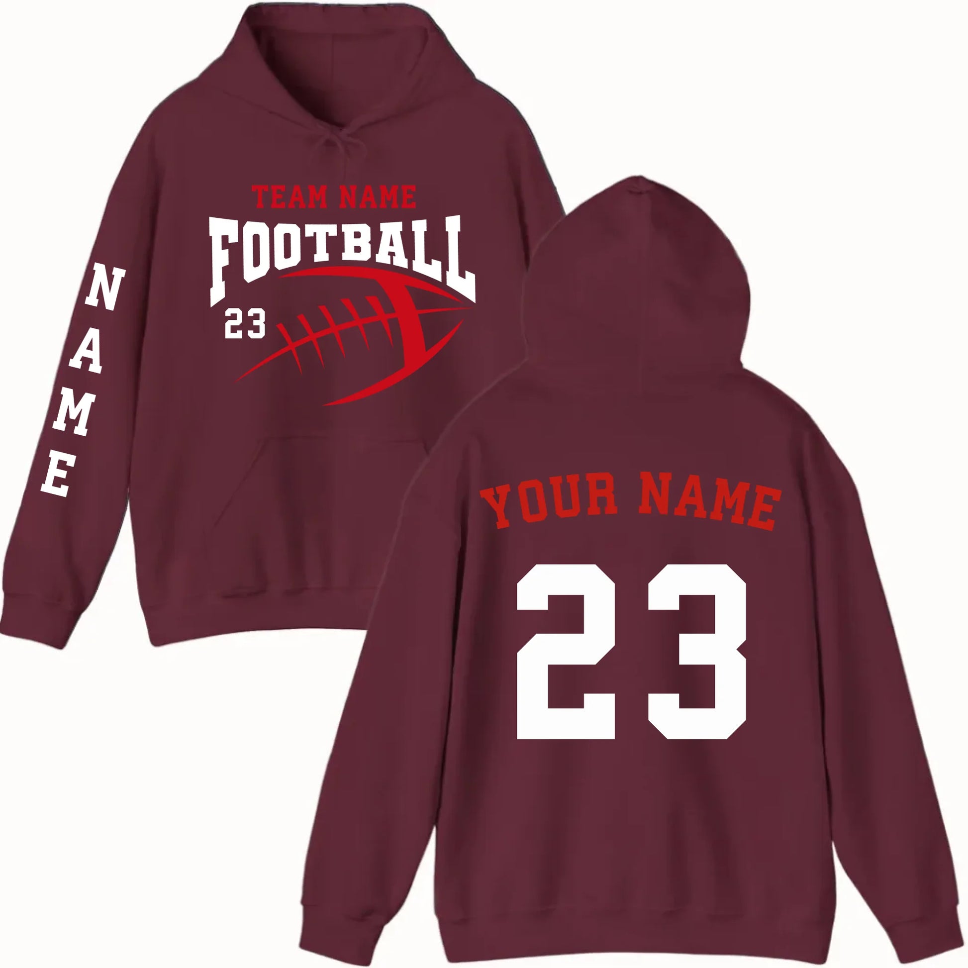 New Hoodie-Maroon