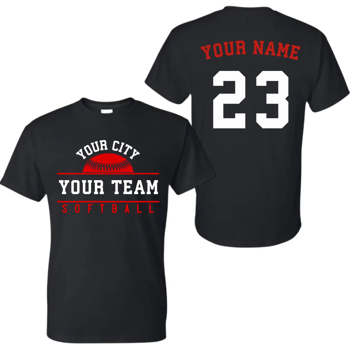 black t-shirt mk