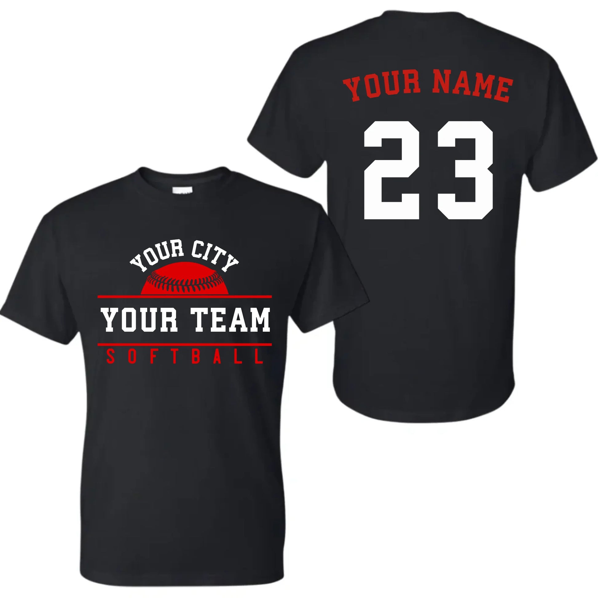 black t-shirt mk