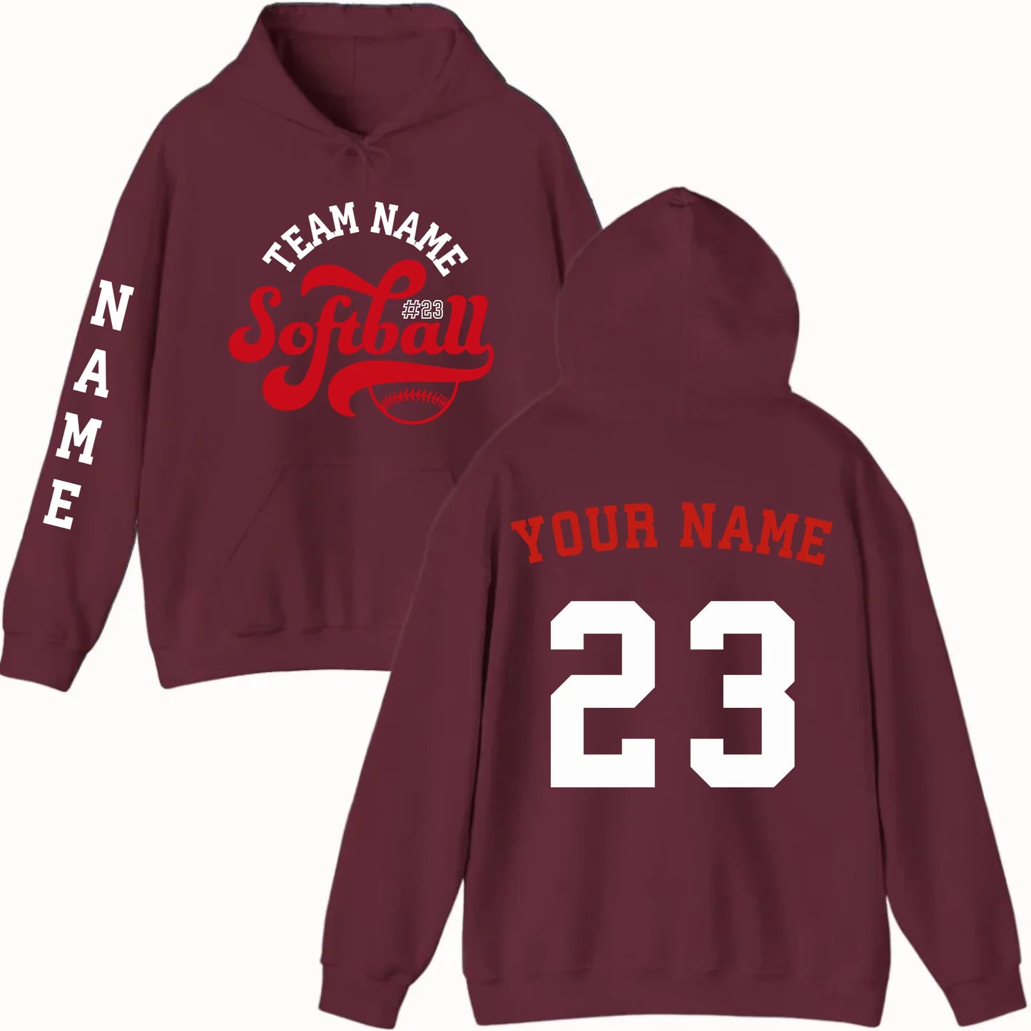 New Hoodie-Maroon
