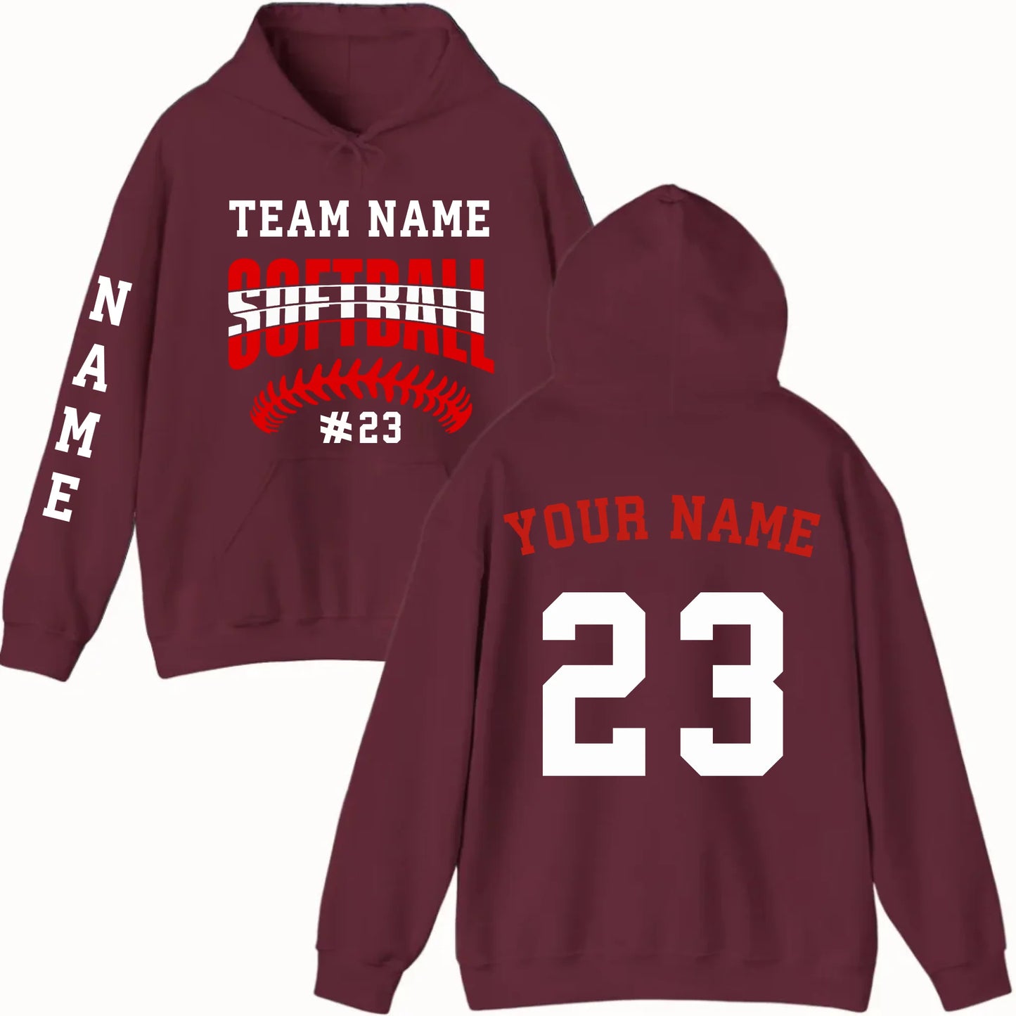 New Hoodie-Maroon