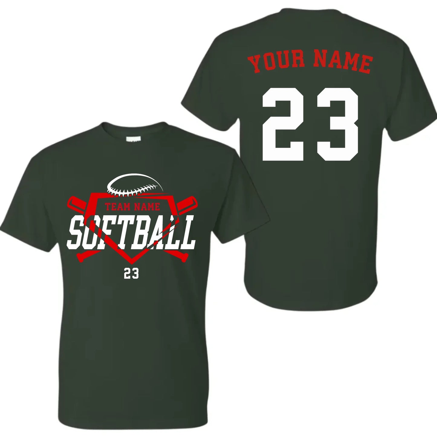 forest green t-shirt mk