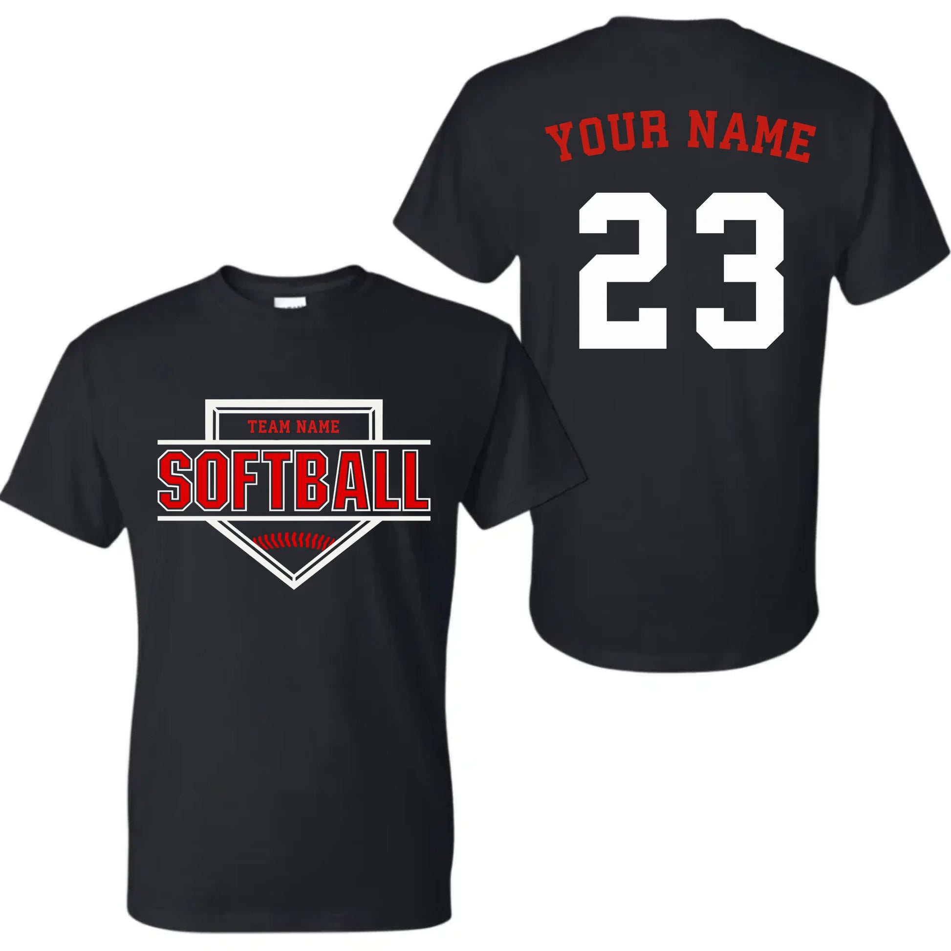 black t-shirt mk