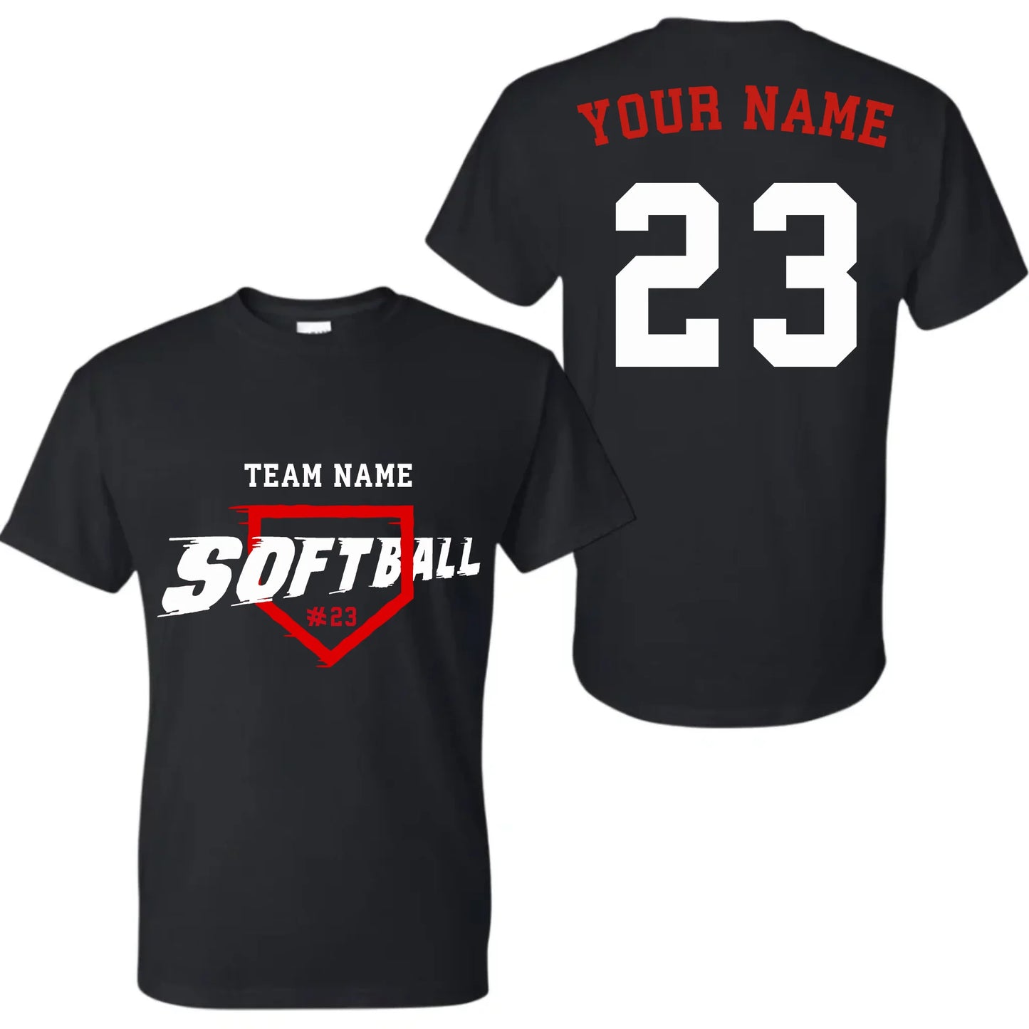 black t-shirt mk