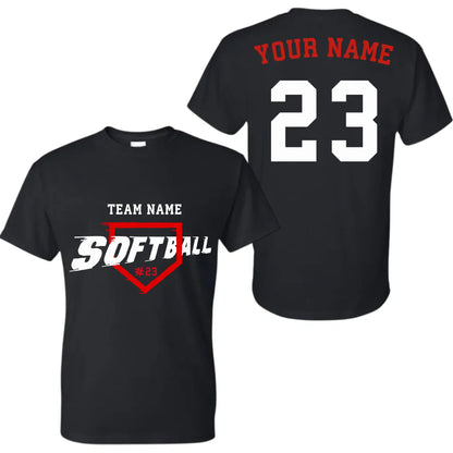 black t-shirt mk