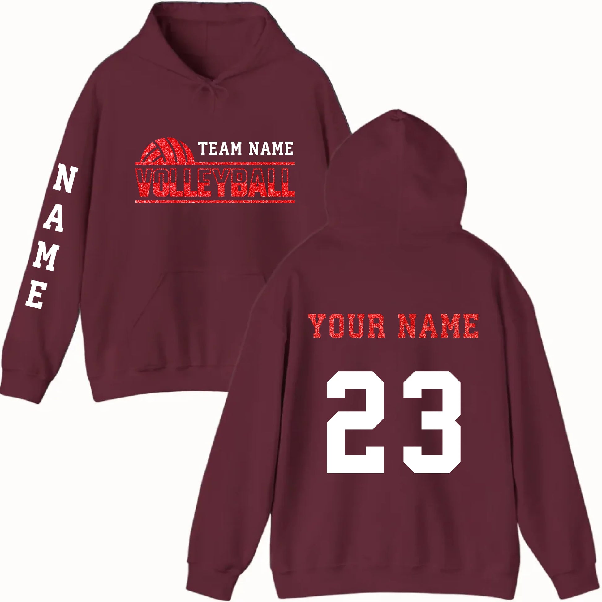 New Hoodie-Maroon