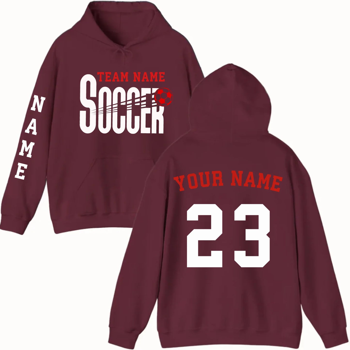 New Hoodie-Maroon