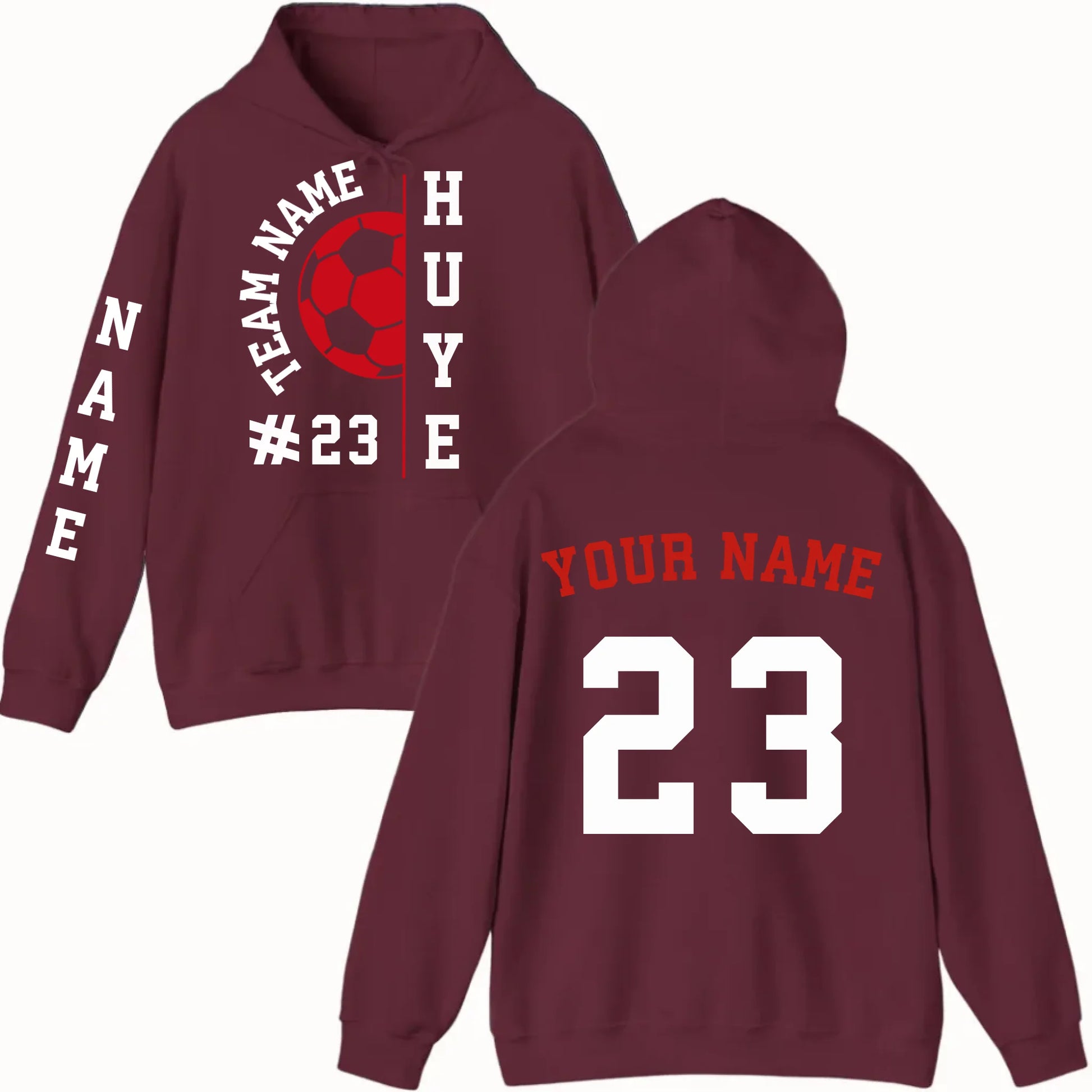 New Hoodie-Maroon