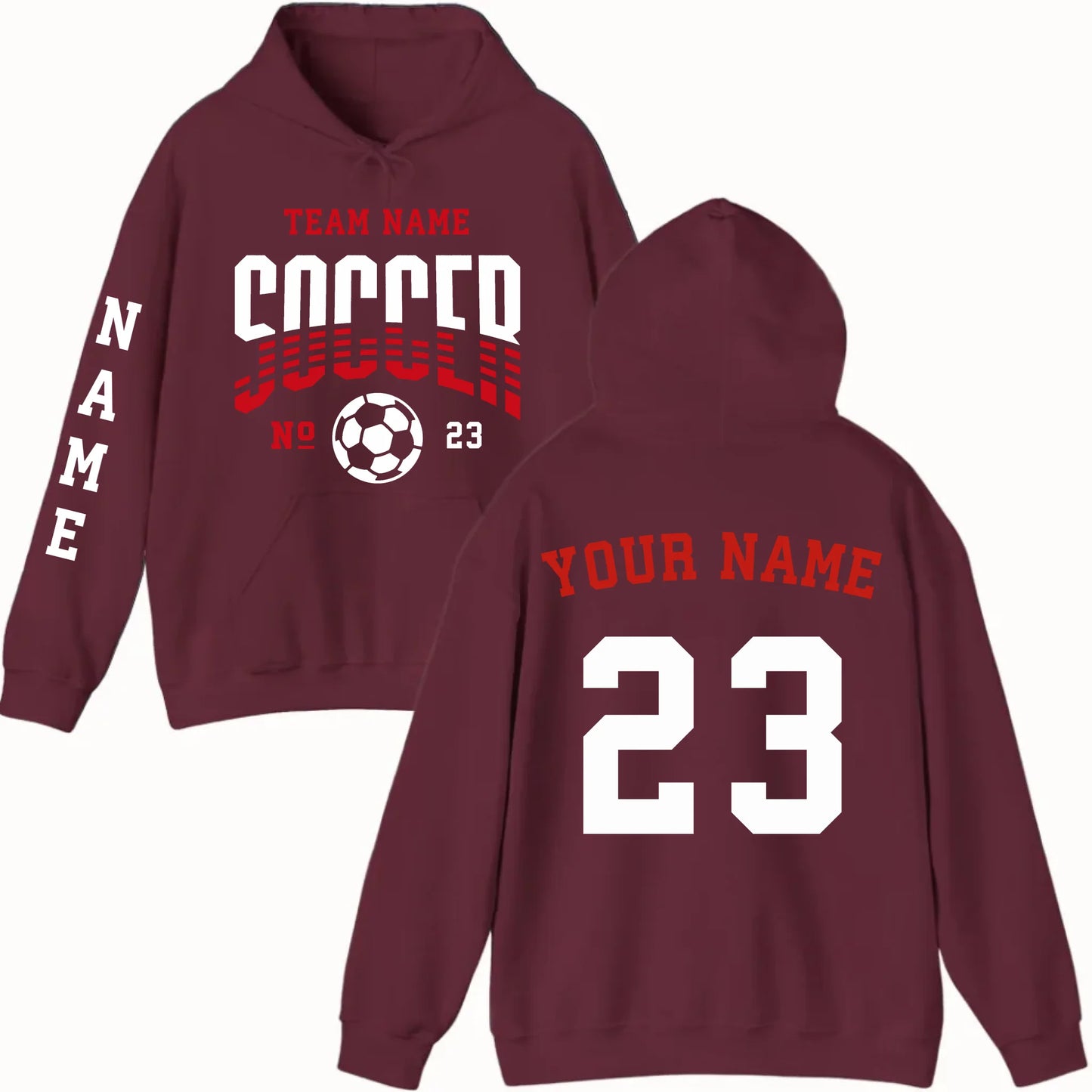 New Hoodie-Maroon