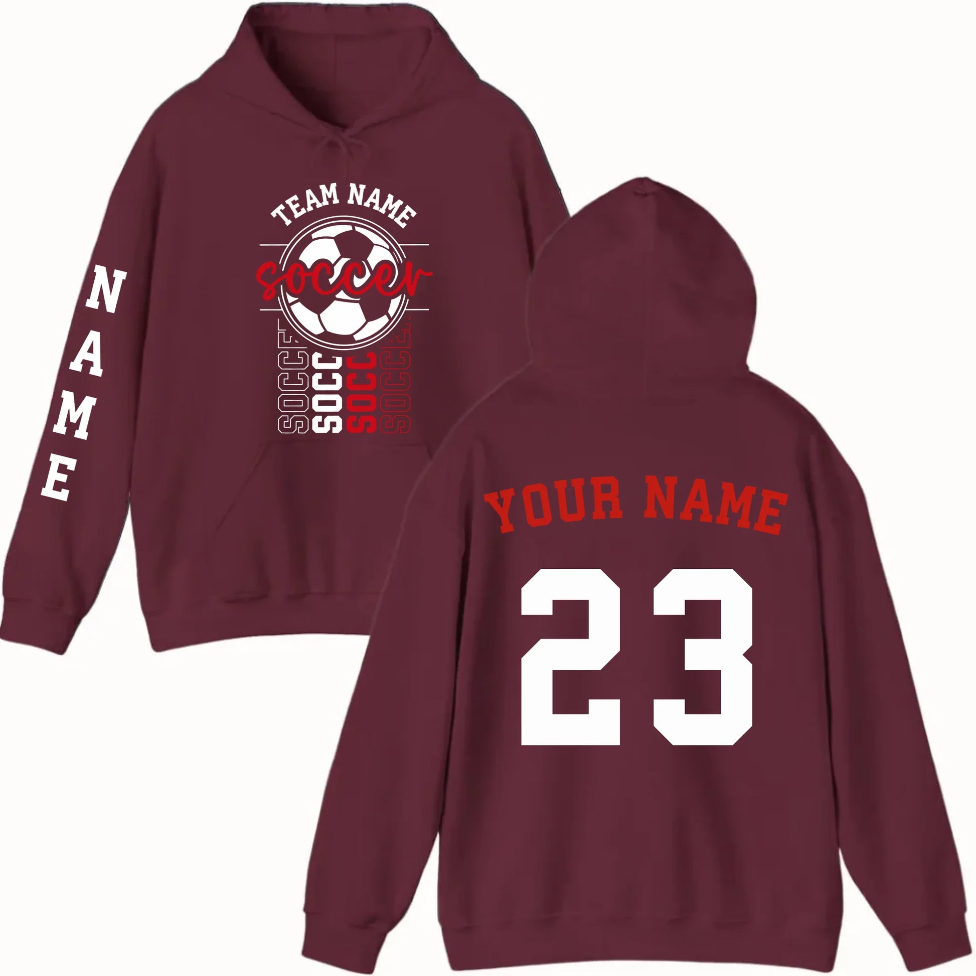 New Hoodie-Maroon