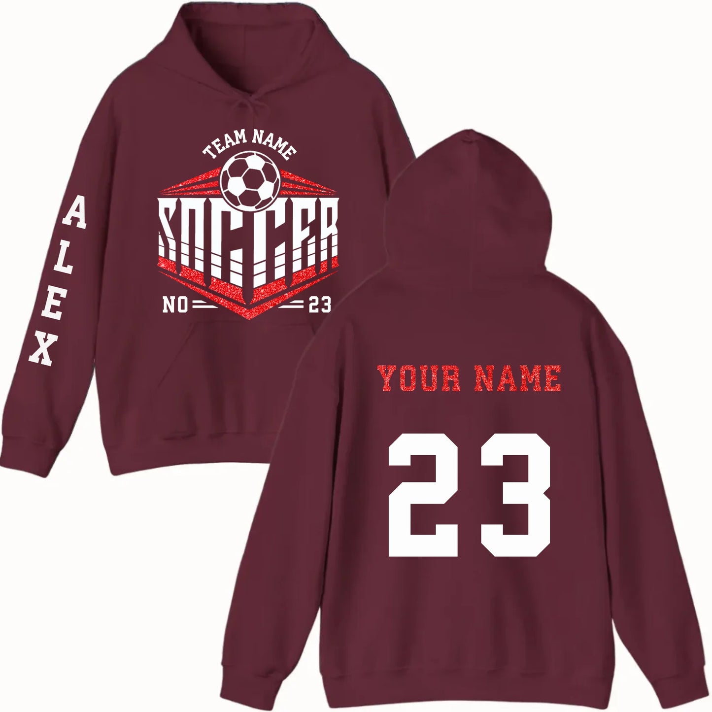 New Hoodie-Maroon