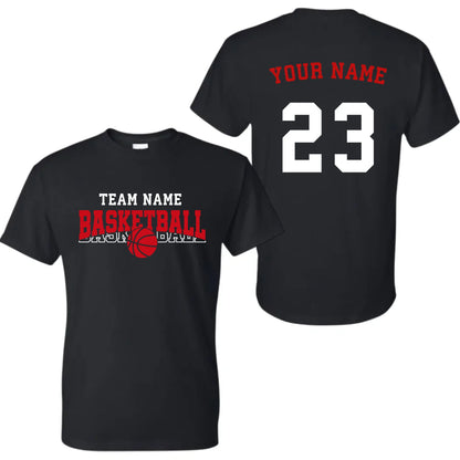 black t-shirt mk