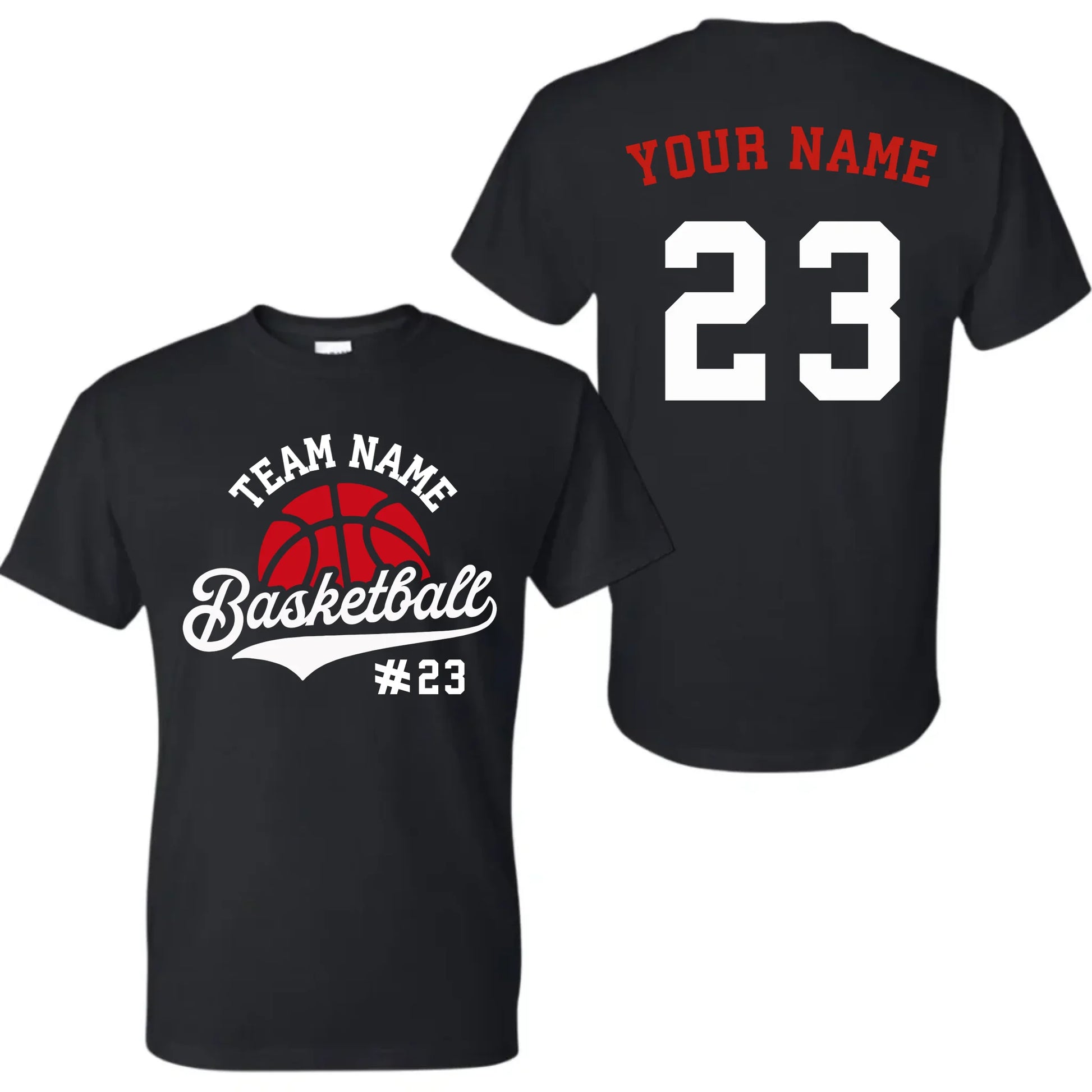 black t-shirt mk