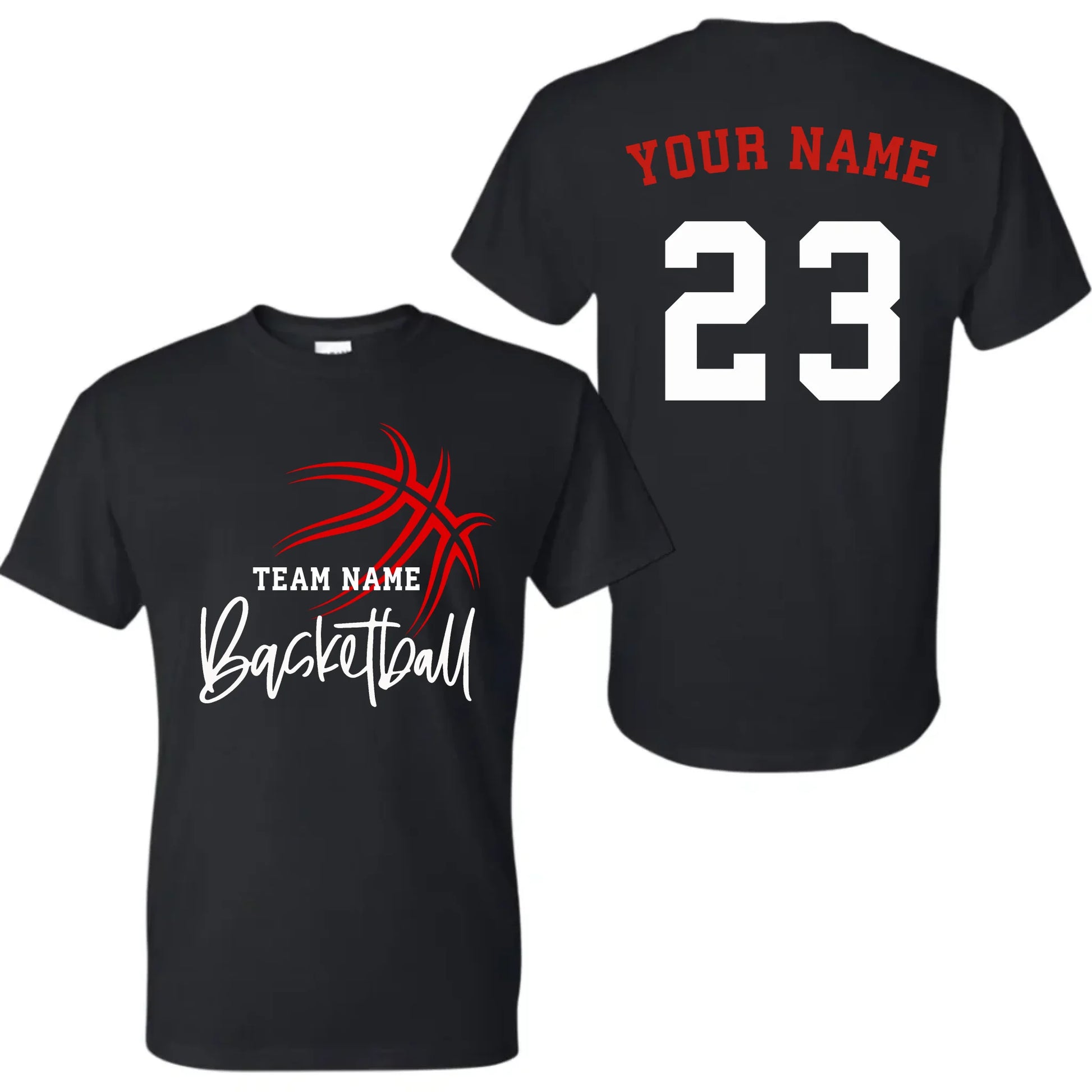 black t-shirt mk