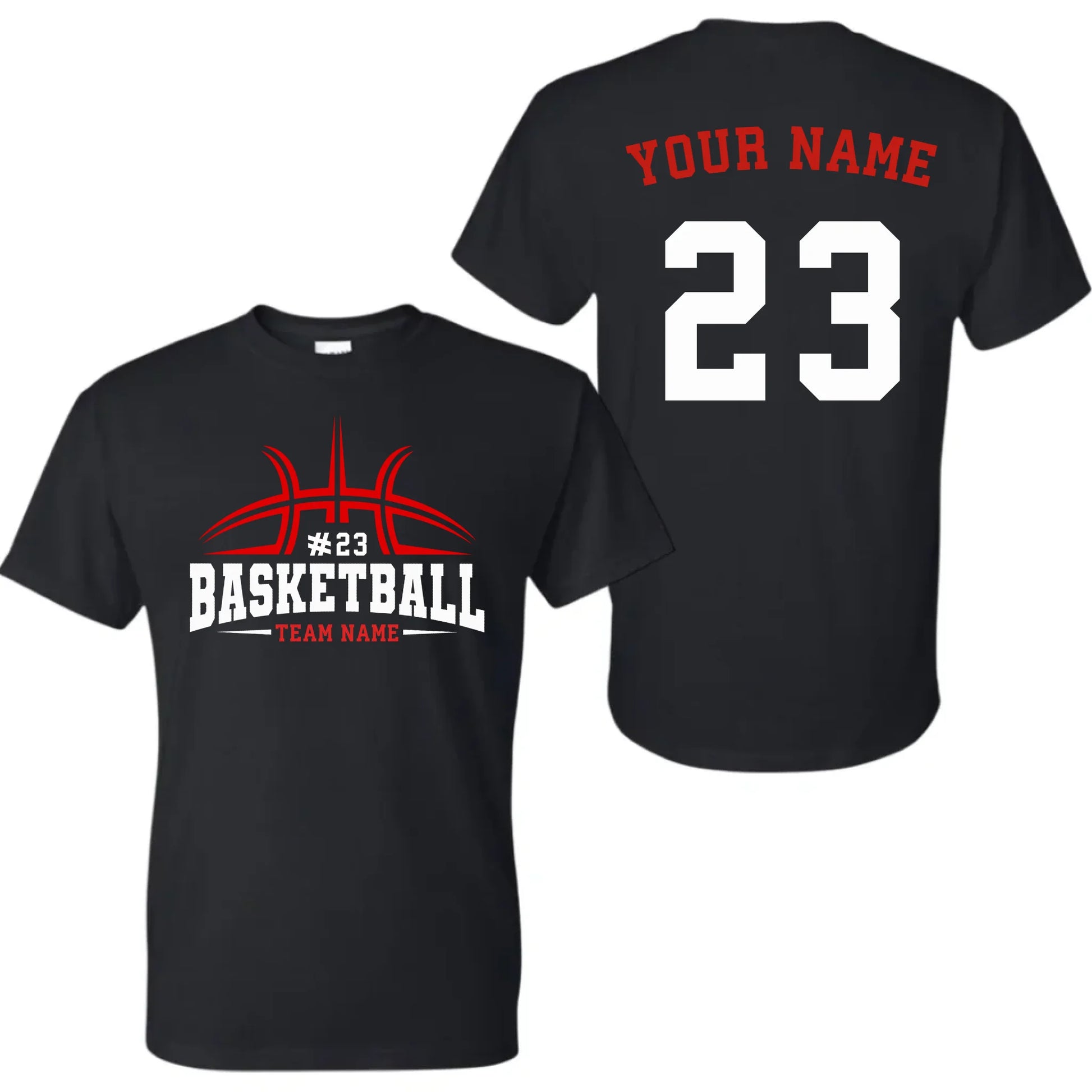 black t-shirt mk