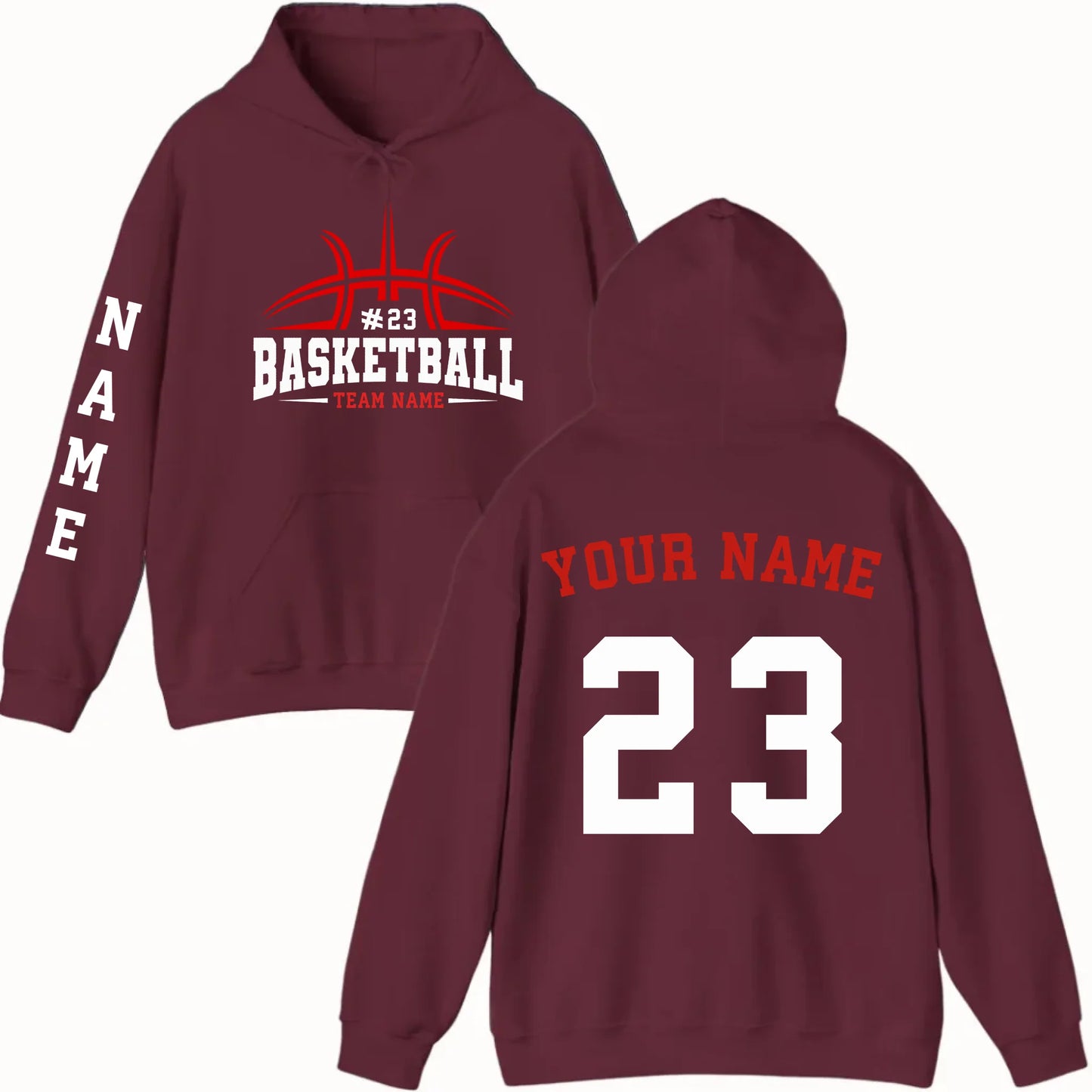 New Hoodie-Maroon