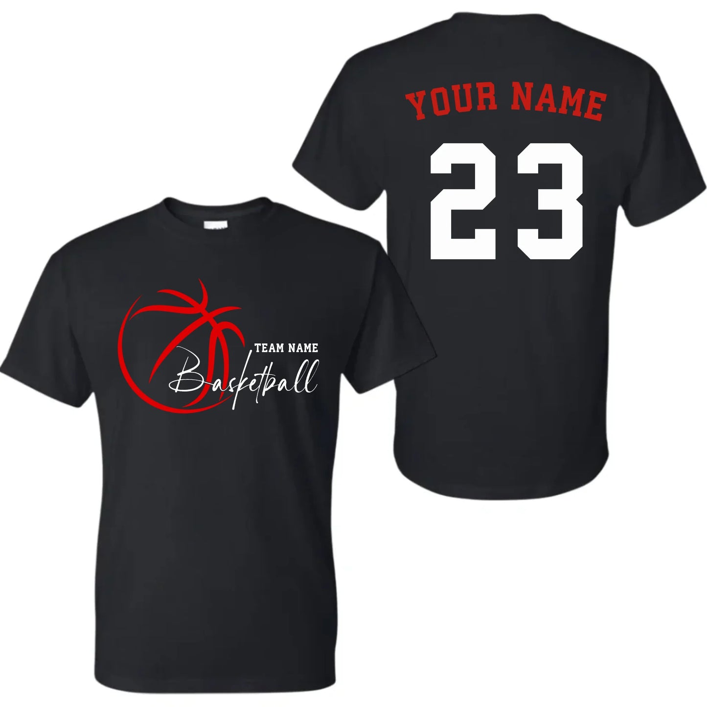 black t-shirt mk