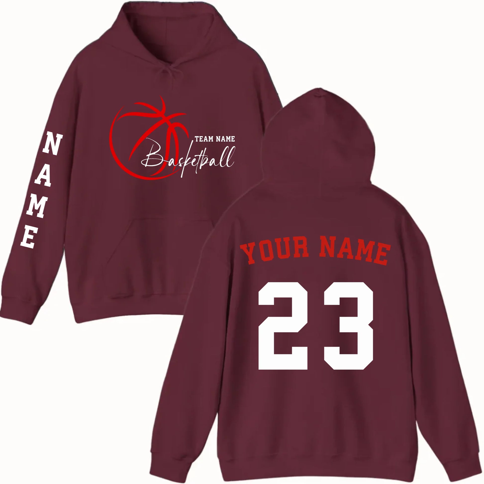 New Hoodie-Maroon